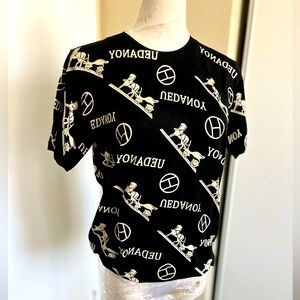 NWOT Short sleeve lurex top , very light,  stretchy, cooling. New without tags